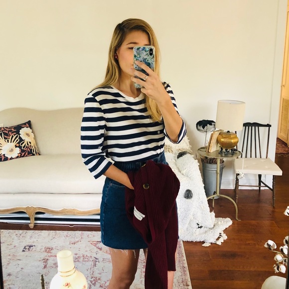 🌷ASOS blue white stripe top - Picture 4 of 9